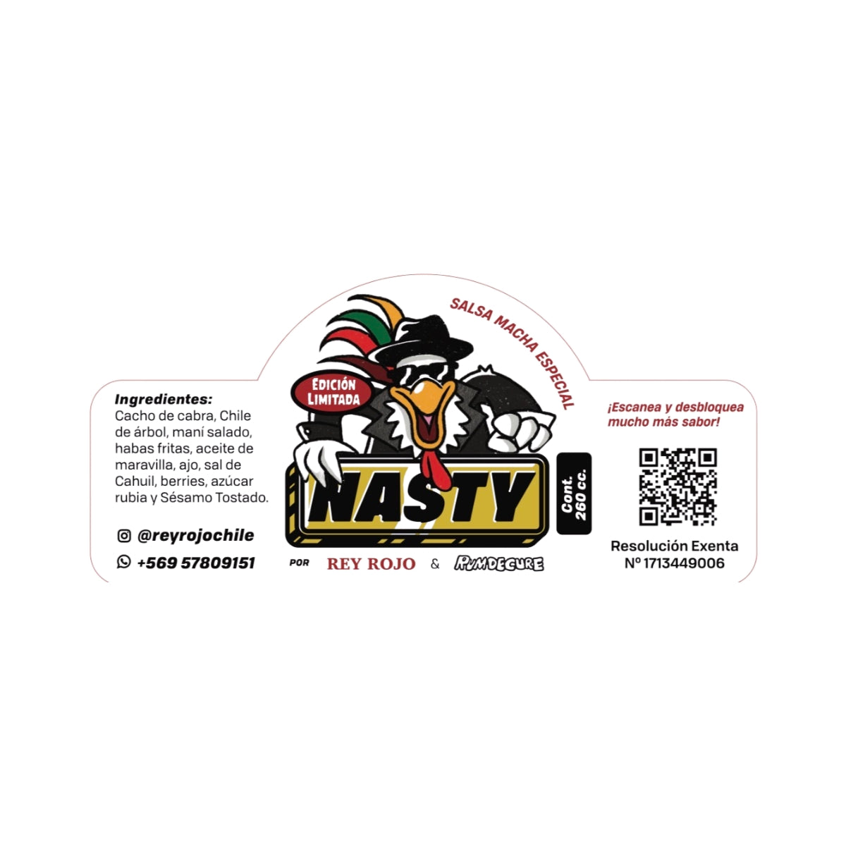 Salsa Macha Nasty - 260 CC (único formato)